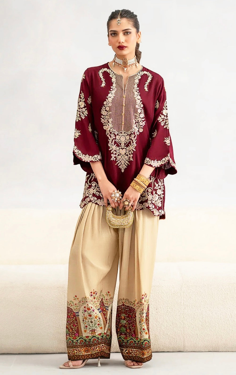 Viral 2Pc Ethnic Silk Article