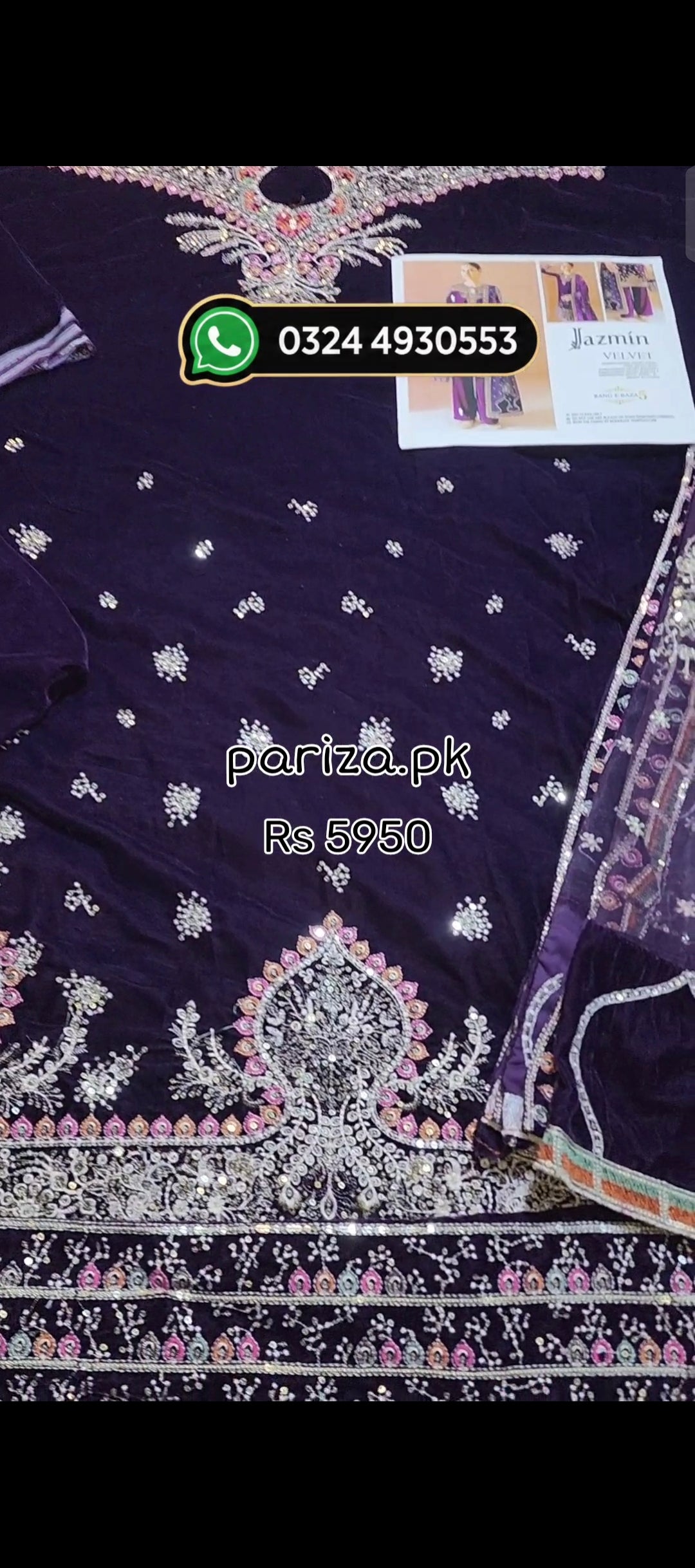 Jazmin Most Demanding Velvet Article 3pc
