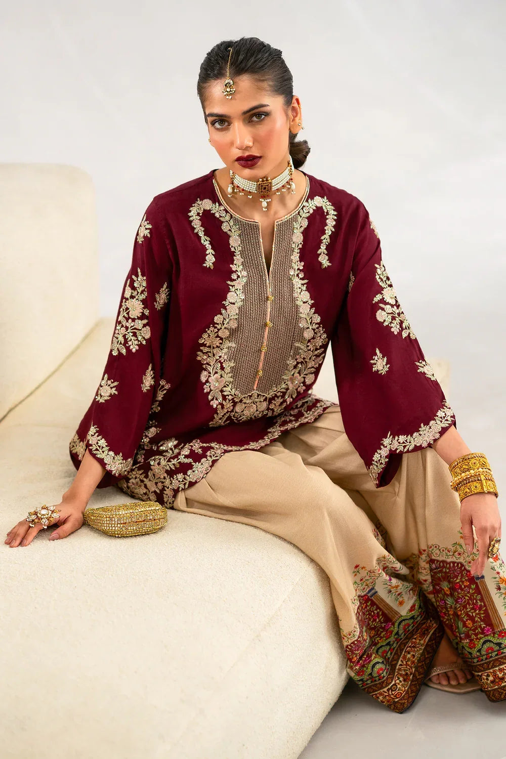 Viral 2Pc Ethnic Silk Article