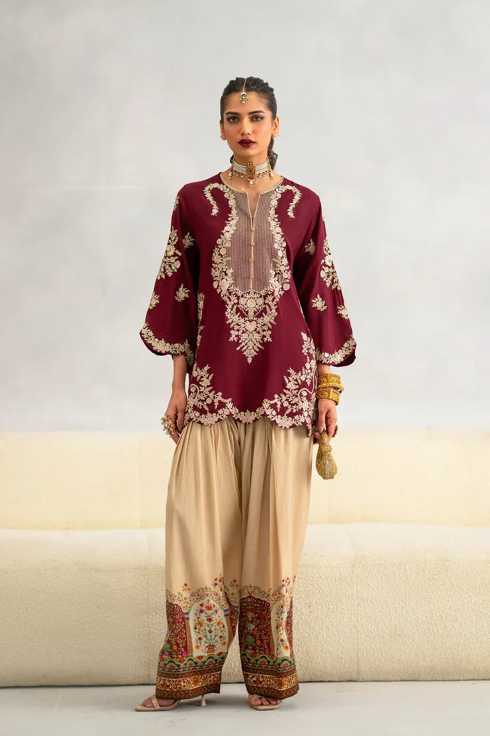Viral 2Pc Ethnic Silk Article